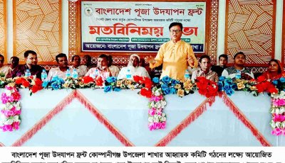 পূজা উদযাপন ফ্রন্ট কোম্পানীগঞ্জ উপজেলা  আহ্বায়ক কমিটি গঠনের লক্ষ্যে মতবিনিময় সভা