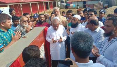 জাফলংয়ে ১ কোটি ২৫ লাখ টাকার মিনি ওয়াটার ট্রিটমেন্ট প্লান্টের ভিত্তিপ্রস্তর স্থাপন