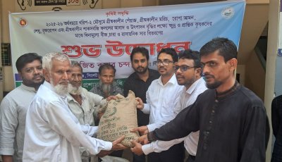 জকিগঞ্জে কৃষি প্রণোদনা কর্মসূচির উদ্বোধন: ৫০০ কৃষক পেলেন বিনামূল্যে উন্নত বীজ ও সার