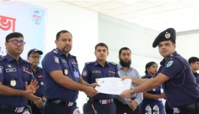 টানা সাফল্যের স্বীকৃতি: সিলেটে তৃতীয়বারের মতো শ্রেষ্ঠ ওসি বিয়ানীবাজার থানার ওমর ফারুক