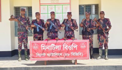সিলেট সীমান্তে বিজিবির অভিযানে ৪ ভারতীয় অবৈধ এয়ারগান উদ্ধার