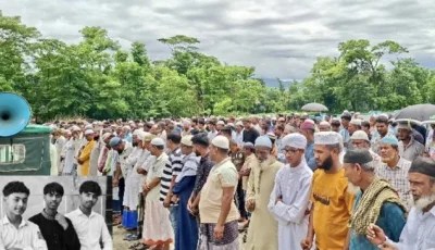 বন্ধুত্বের শেষ ঠিকানা পাশাপাশি তিন কবর, কাঁদছে গোয়াইনঘাট