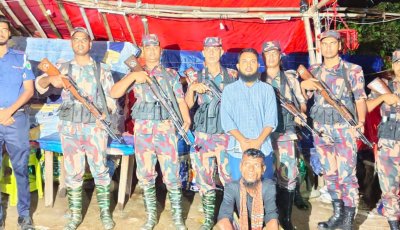 জাফলং জিরো পয়েন্টে গভীর রাতে টাস্কফোর্সের অভিযান, বালু উত্তোলনের দায়ে ৭ দিনের কারাদণ্ড