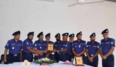 আরআরএফ, সিলেটে মাসিক কল্যাণ সভা অনুষ্ঠিত, দুই পুলিশ পরিদর্শককে বিদায় সংবর্ধনা
