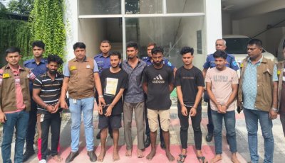গৃহকর্তা হত্যা ও ডাকাতির ঘটনায় আন্তঃজেলা ডাকাতচক্রের ৭ সদস্য গ্রেপ্তার