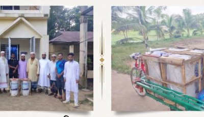 ফেঞ্চুগঞ্জে ‘সেভ ফেঞ্চুগঞ্জ’-এর উদ্যোগে ১১টি পানির ফিল্টার বিতরণ