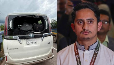 গোলাপগঞ্জে সারজিস আলমের গাড়িতে হামলা, ভাঙল পেছনের গ্লাস