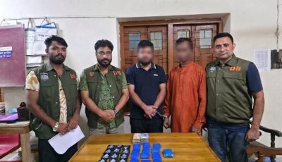 জৈন্তাপুরে ডিবির অভিযানে ৫ হাজার ইয়াবা উদ্ধার, গ্রেপ্তার ২