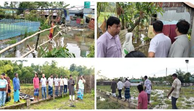 জৈন্তাপুরে প্রতিশ্রুতি বাস্তবায়ন হয়নি, জলাবদ্ধতায় পানিবন্দী ১০০ পরিবার—বড় দুর্ঘটনার শঙ্কা"