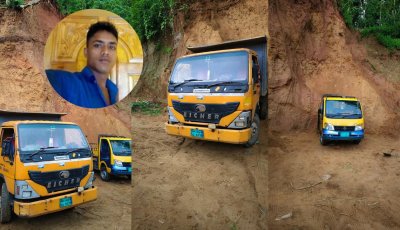 জৈন্তাপুরে শুরু হয়েছে পাহাড়-টিলা কর্তনের মহোৎসব, হুমকির মুখে প্রবাসী পরিবারের বসতভিটা