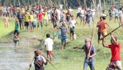 লাখাইয়ে জমি বিরোধে দুই পক্ষের সংঘর্ষ, আহত ২০