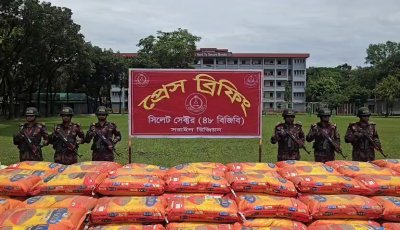 সিলেট সীমান্তে বিজিবির বিশেষ অভিযান, ২ কোটি ৫০ লাখ টাকার ভারতীয় পণ্য জব্দ