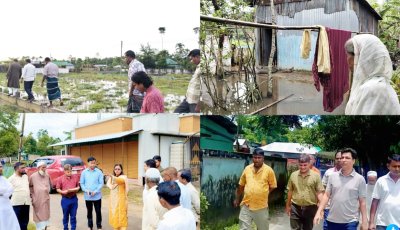 জৈন্তাপুরে দীর্ঘদিনের জলাবদ্ধতা, এবারও শুধু আশ্বাস—পাকা ড্রেনের অপেক্ষায় ১০০ পরিবার