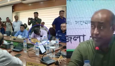 সভায় বারবার ফোনে কথা, সিভিল সার্জনকে ‘গেট আউট’ বললেন আইনমন্ত্রী