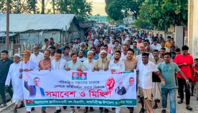 আজমিরীগঞ্জে বিএনপির বিক্ষোভ মিছিল ও সমাবেশ