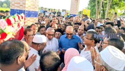 কানাইঘাটে ৪৯ কোটি টাকায় গাজী বোরহান উদ্দিন সড়কের ৩০ কিলোমিটার প্রশস্তকরণ কাজের ভিত্তিপ্রস্তর স্থাপন