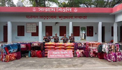 সিলেট সীমান্তে ৪৮ বিজিবির অভিযান, ৪৬ লাখ টাকার চোরাইপণ্য জব্দ