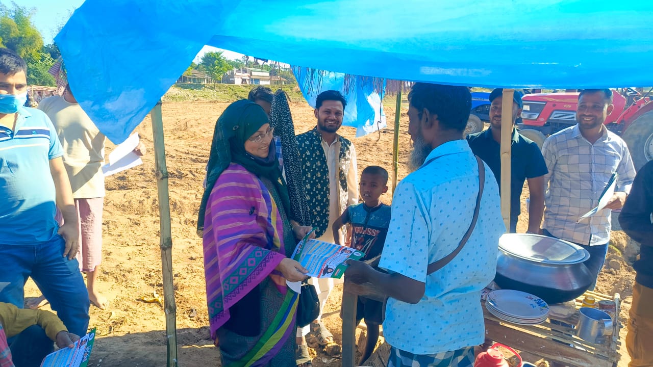গোয়াইনঘাটে দিনব্যাপী জেবুন্নাহার সেলিমের গণসংযোগ ও লিফলেট বিতরণ 