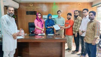 নিসচা’র ইতিহাস বদলে ফেলার প্রতিবাদে বড়লেখা ইউএনও বরাবর স্মারকলিপি প্রদান