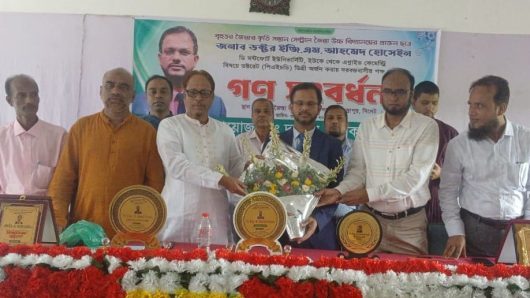 জৈন্তাপুরে প্রকৌশলী এম. আহমেদ হোসেইন-কে সংবর্ধনা 