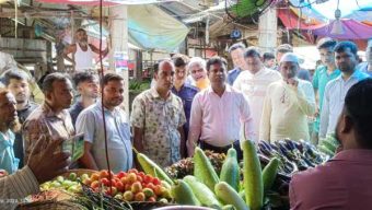 গোয়াইনঘাটে বাজার মনিটরিং ও দ্রব্যমূল্য নিয়ন্ত্রণে ভ্রাম্যমাণ আদালতের অভিযান