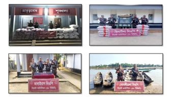 সিলেটে বিজিবির অভিযানে ৭৩ লাখ টাকার ভারতীয় পন্য জব্দ