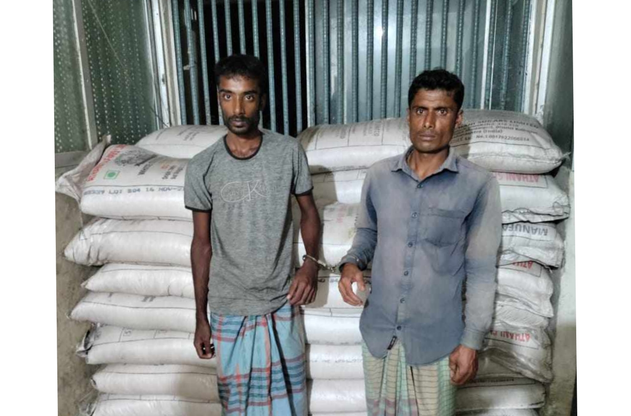 কোম্পানীগঞ্জে ভারতীয় ৪২ বস্তা চিনিসহ ২ জন গ্রেপ্তার