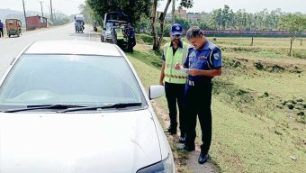 সিলেট তামাবিল মহাসড়কের নিরাপত্তা জোরদারে হাইওয়ে পুলিশ