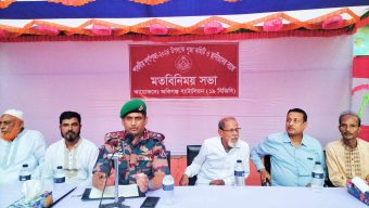 জৈন্তাপুরে দূর্গাপুজা উপলক্ষে ১৯ বিজিবি’র সভা