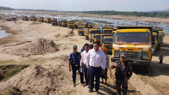 জাফলংয়ে ইসিএভুক্ত এলাকায় টাস্কফোর্স অভিযান