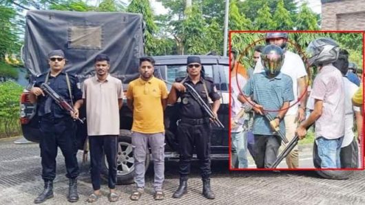 শুটার আনসার ও তার সহযোগী র‍্যাবের হাতে গ্রেফতার