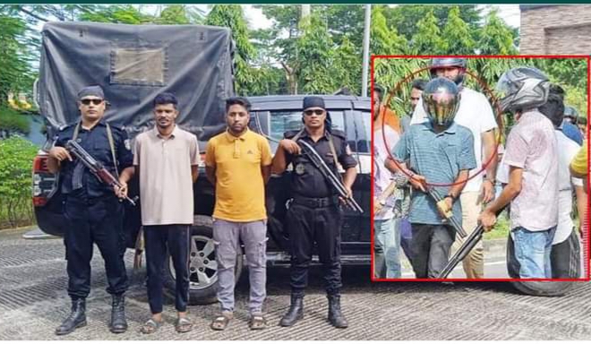 শুটার আনসার ও তার সহযোগী র‍্যাবের হাতে গ্রেফতার