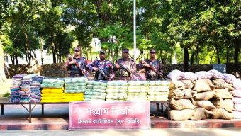 সিলেট সীমান্তে ১ কোটি ৯০ লক্ষ টাকার চোরাই পণ্য জব্দ