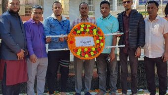 বিজয় দিবসে বিশ্বনাথ প্রেসক্লাবের শ্রদ্ধা নিবেদন