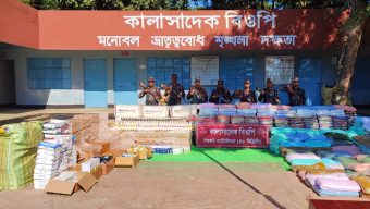 সিলেটে ফের ৩ কোটি ৩৫ লক্ষাধিক টাকার ভারতীয় চোরাচালান পন্য জব্দ
