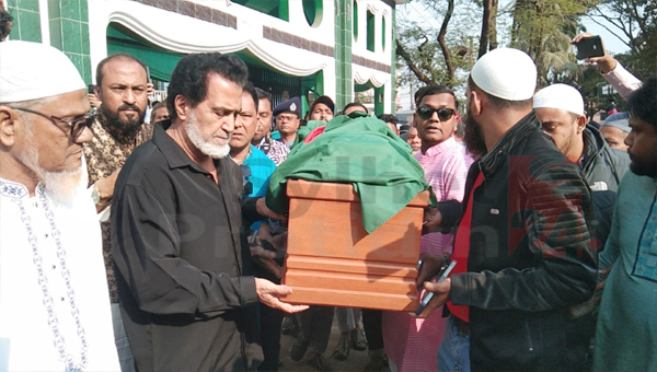 ঢাকায় দাফনের ৩ বছর পর সিলেটে হারিছ চৌধুরীর দেহাবশেষ পুনর্দাফন