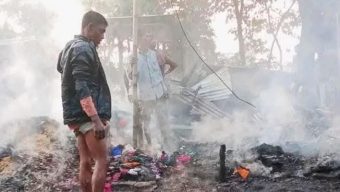 শান্তিগঞ্জে আগুনে পুড়ে ভস্মীভূত ৪ বসতঘর, ১২ লক্ষ টাকার ক্ষয়ক্ষতি 