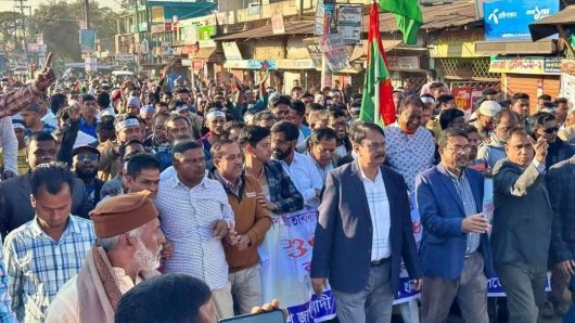 ছাতকের গোবিন্দগঞ্জ পরিজা ম্যানশনে ছাত্রদলের নতুন কার্যালয় উদ্বোধন
