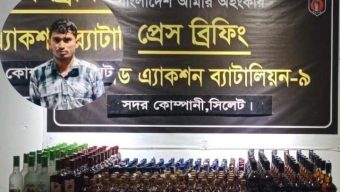 সিলেটে বিপুল পরিমাণ মদসহ খালেদ র‍্যাবের জালে