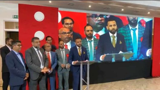 লন্ডনে সংবর্ধিত হলেন ছাতকের বাসিন্দা  ব্যারিস্টার মাহবুবুর রহমান সুমন