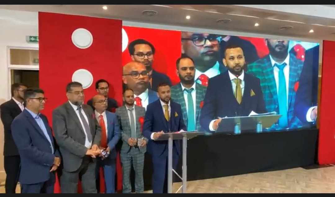 লন্ডনে সংবর্ধিত হলেন ছাতকের বাসিন্দা  ব্যারিস্টার মাহবুবুর রহমান সুমন