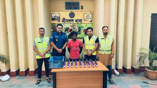 শ্রীমঙ্গলে এস্কাফ সিরাপসহ ১ মাদক কারবারি গ্রেপ্তার