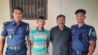দিরাইয়ে যৌথ বাহিনীর অভিযানে ভারতীয় মদসহ মাদক কারবারি পিতা-পুত্র গ্রেপ্তার