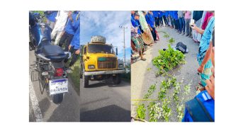 জৈন্তাপুরে ট্রাকে’র ধাক্কায় মোটরসাইকেল আরোহী নি হ ত ১