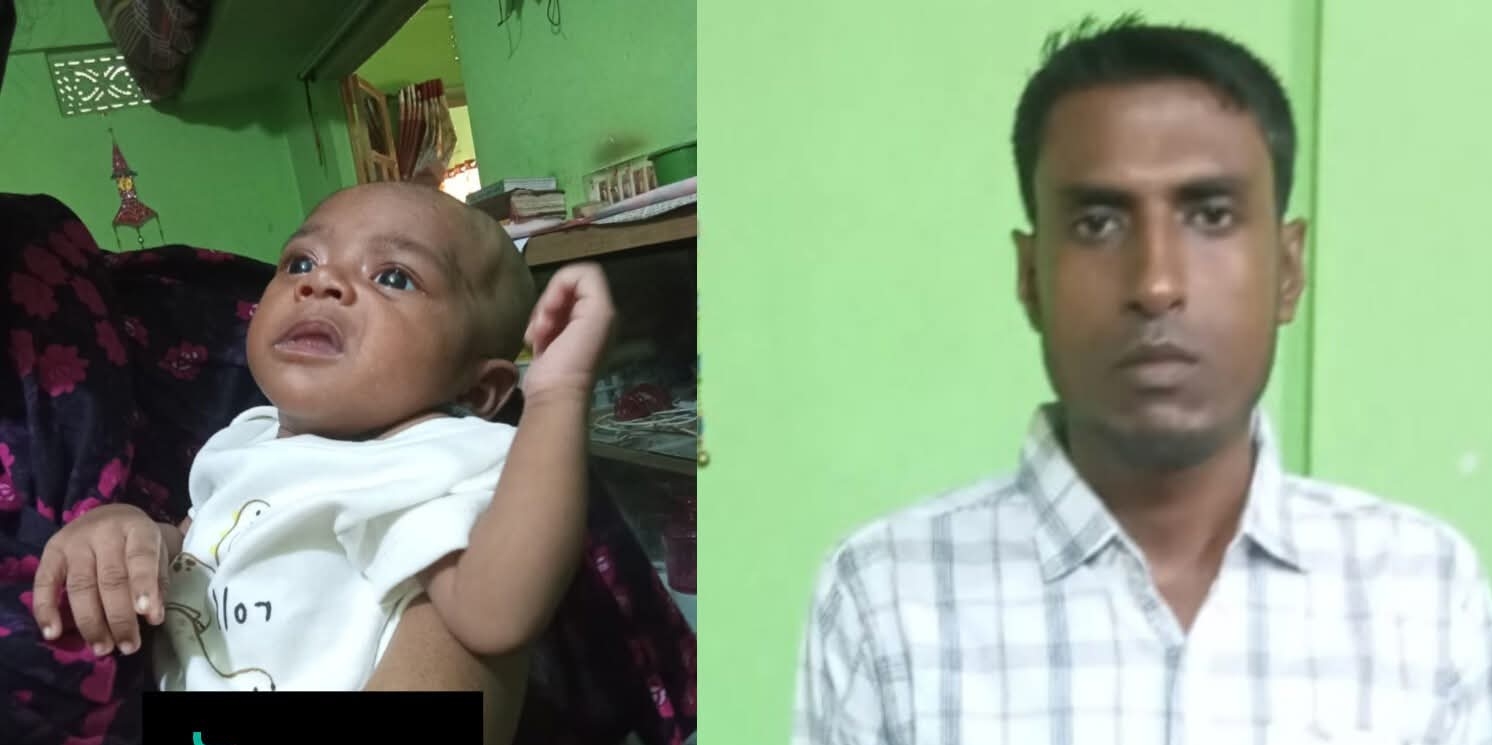 মেজরটিলায় ২ মাসের শিশুর গলা কেটে হ ত্যা র পর নিজের গলাও কাটার চে ষ্টা করেন পিতা!