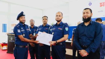 কোম্পানীগঞ্জ থানার ওসি আদনান জেলায় শ্রেষ্ঠ