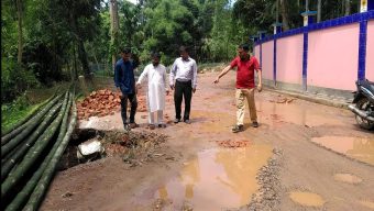 হরিপুর–সালুটিকর সড়ক পরিদর্শনে উপজেলা প্রকৌশলী: জানালেন উন্নয়ন পরিকল্পনার অগ্রগতি