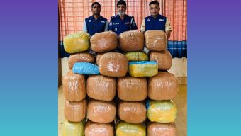 মাধবপুরে ১০৮ কেজি গাঁজা জব্দ 