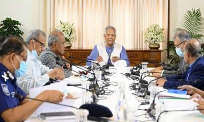 নির্বাচন অবাধ ও নিরপেক্ষ করতে আইনশৃঙ্খলা বাহিনীকে প্রধান উপদেষ্টার নির্দেশ