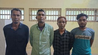 দোয়ারাবাজারে পুলিশ ও র‍্যাবের খাঁচায় কবির হত্যা মামলার ৪ আসামি